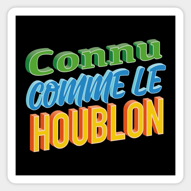 Connu comme le houblon Sticker by Graph'Contact